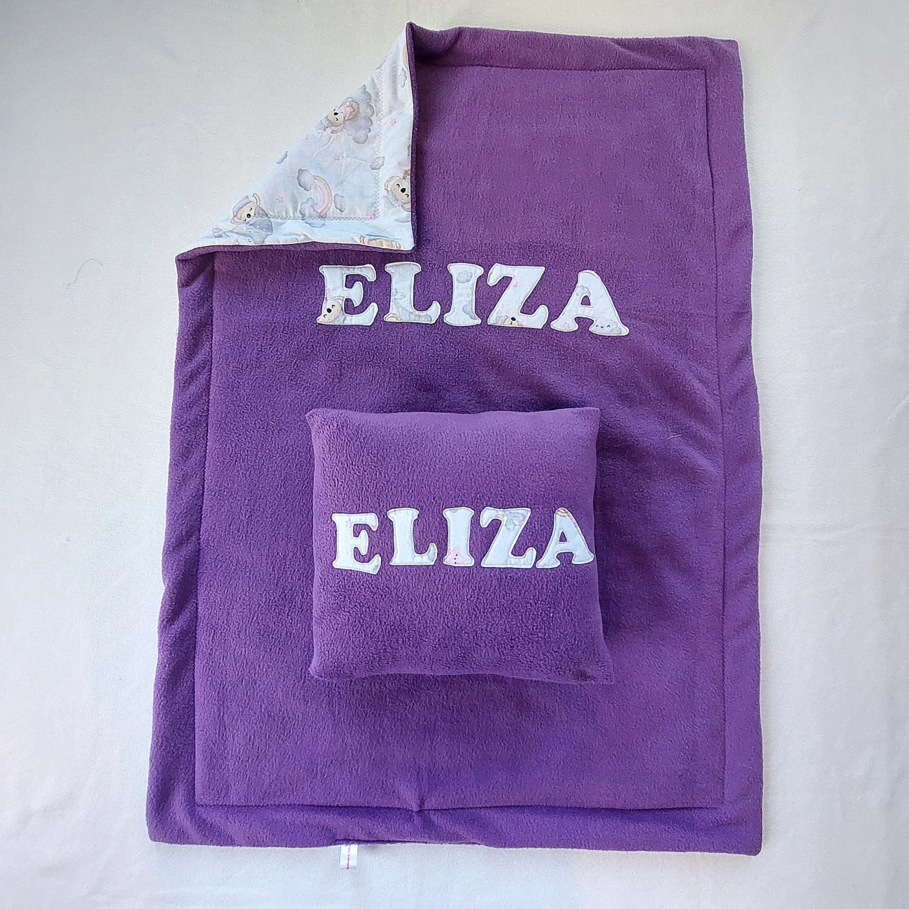 Customised cot blankets and cushions handmade in Galway